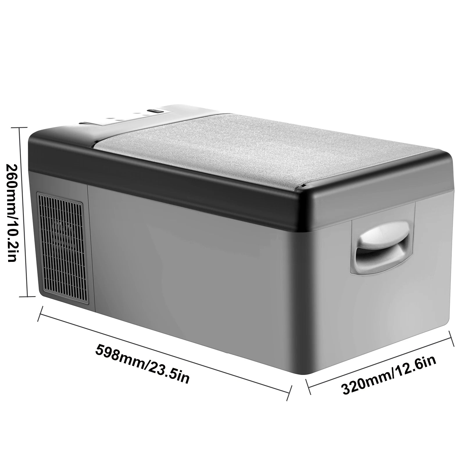 VEVOR 15L 95L Car Refrigerator Portable Fridge Freezer 12/24V DC 110-240 AC for Home Outdoors RV Boat Camping Traveling Use
